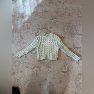 Zara Cream Cable Knit Sweater